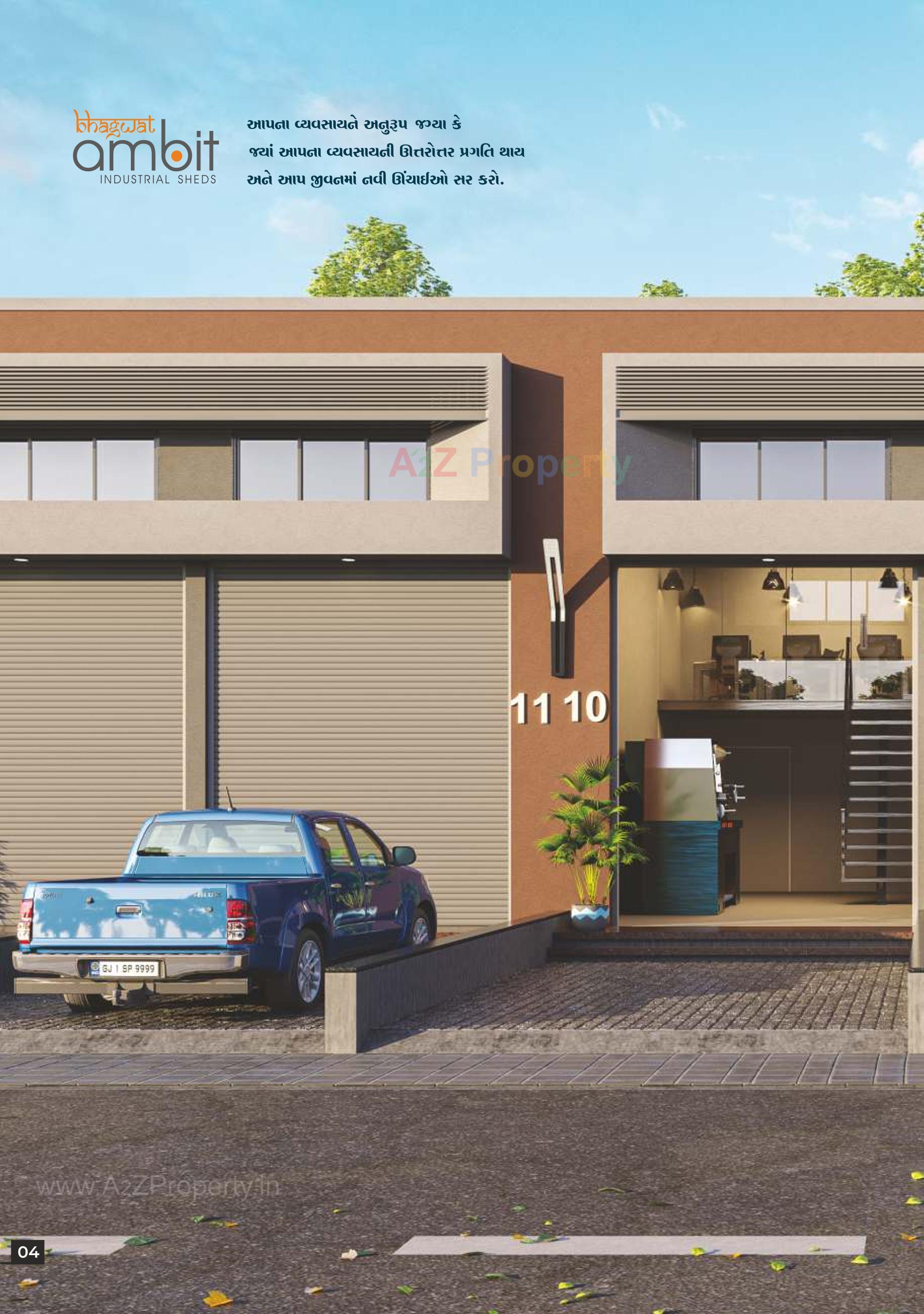 3D Elevation of real estate project Bhagwat Ambit located at Kathwada, Ahmedabad, Gujarat