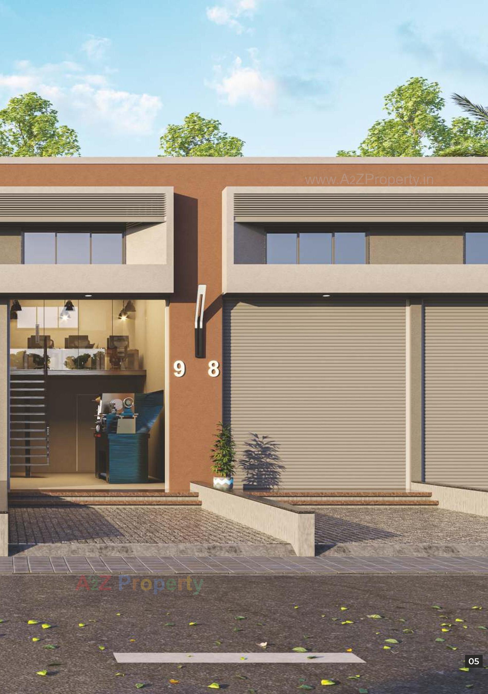 3D Elevation of real estate project Bhagwat Ambit located at Kathwada, Ahmedabad, Gujarat