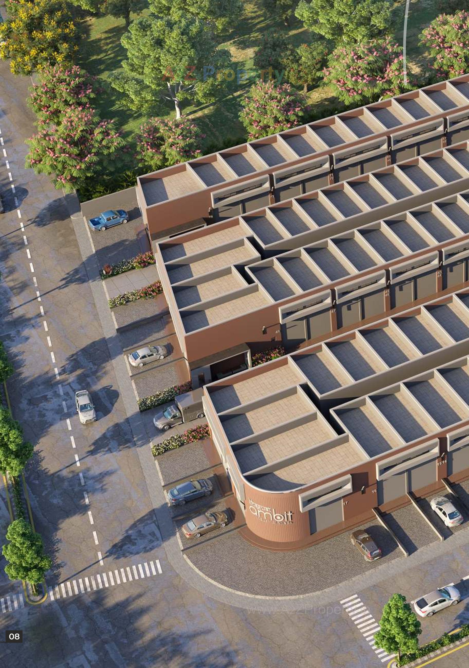 3D Elevation of real estate project Bhagwat Ambit located at Kathwada, Ahmedabad, Gujarat