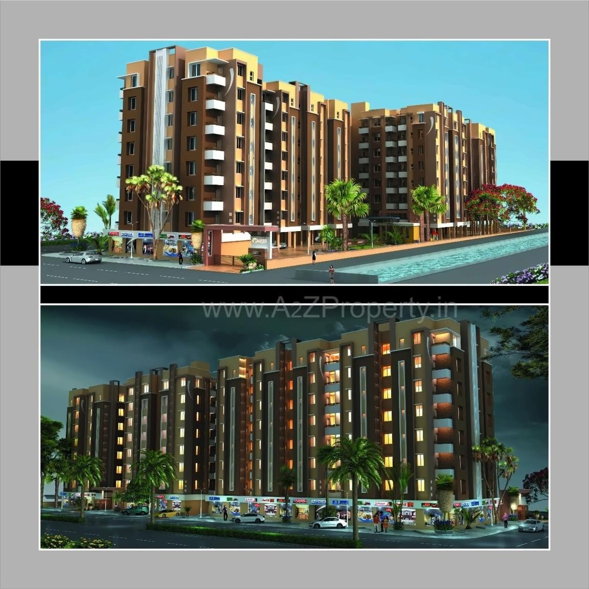 3D Elevation of real estate project Bhagwat Elegance located at Vatva, Ahmedabad, Gujarat