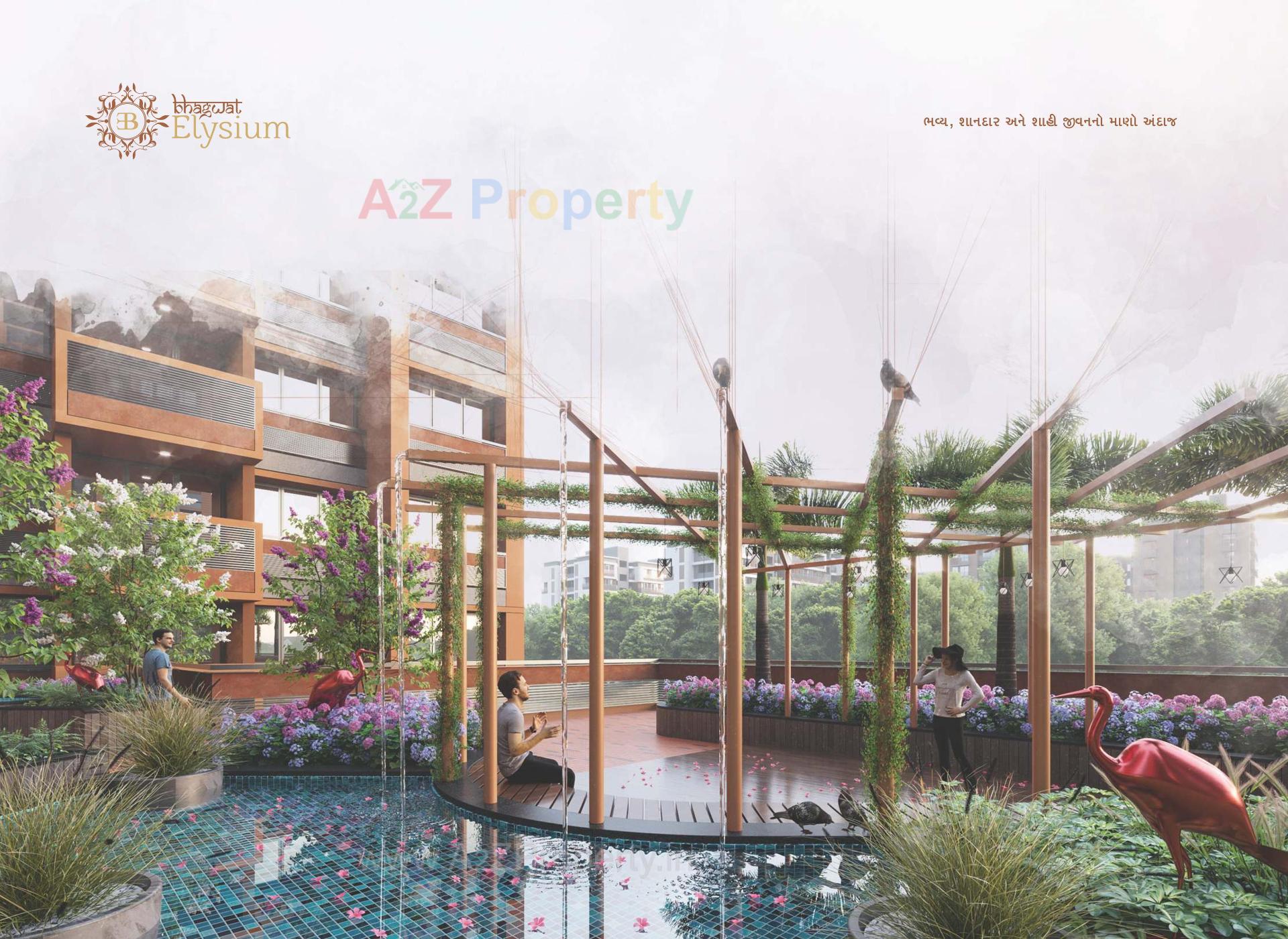 3D Elevation of real estate project Bhagwat Elysium located at Nikol, Ahmedabad, Gujarat