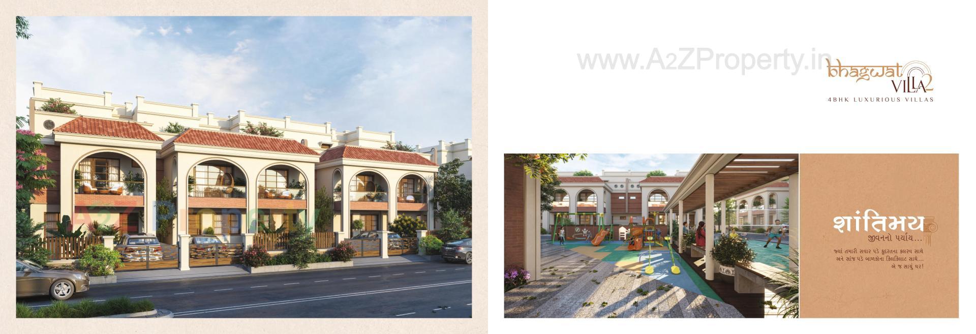 3D Elevation of real estate project Bhagwat Villa located at Vatva, Ahmedabad, Gujarat