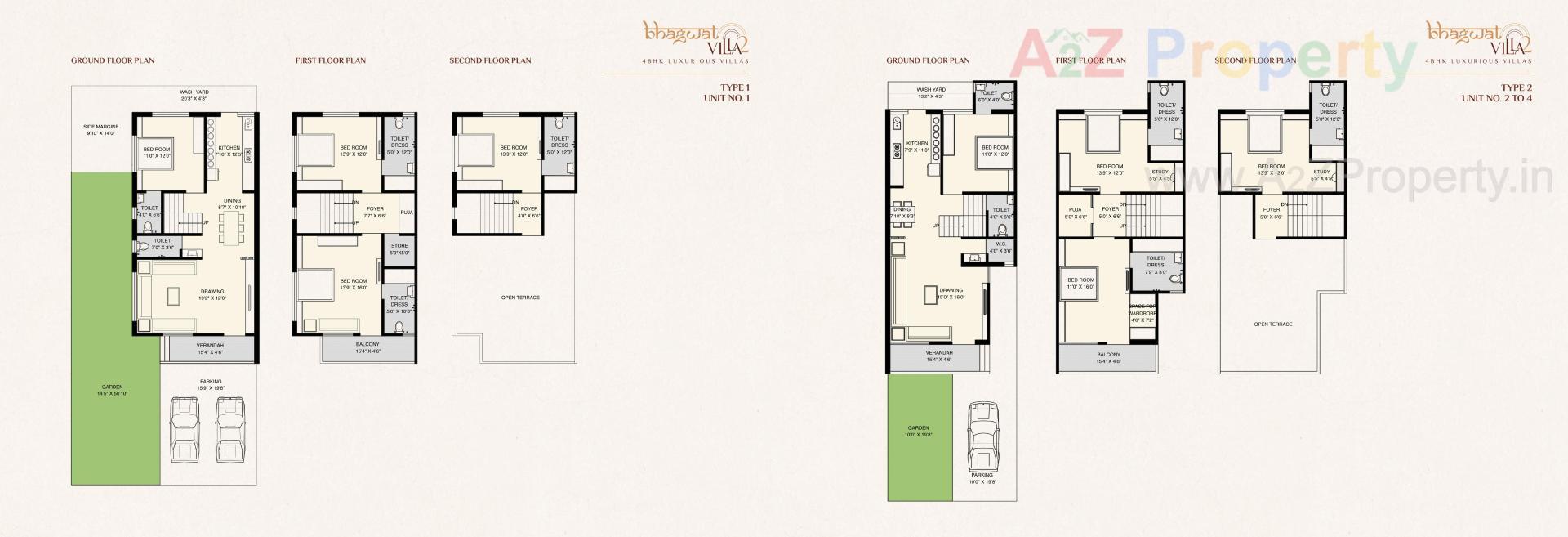 Layout of real estate project Bhagwat Villa located at Vatva, Ahmedabad, Gujarat