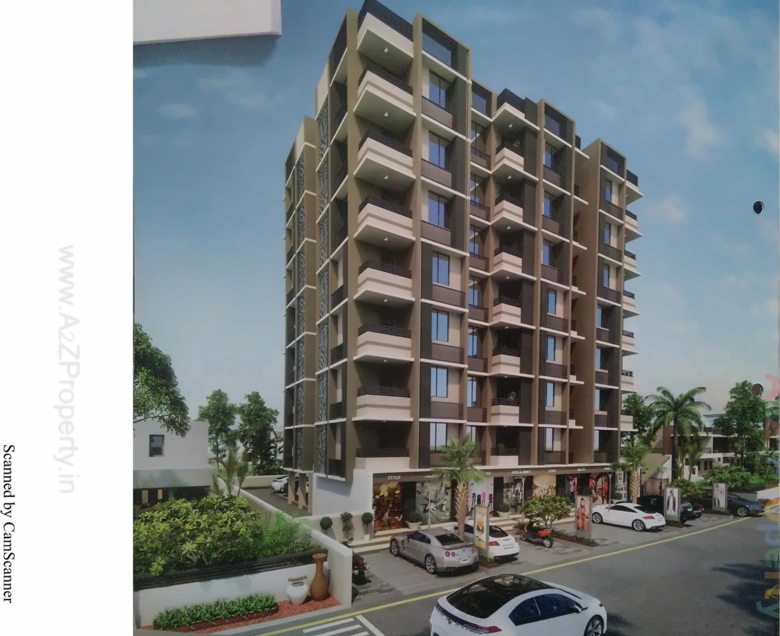 3D Elevation of real estate project Bhaktikunj Heights located at Nikol, Ahmedabad, Gujarat