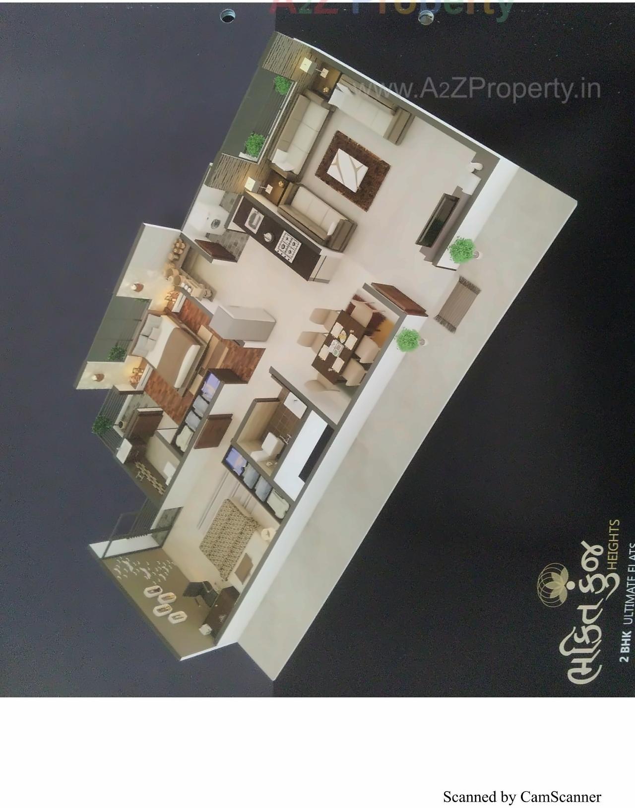 Layout of real estate project Bhaktikunj Heights located at Nikol, Ahmedabad, Gujarat