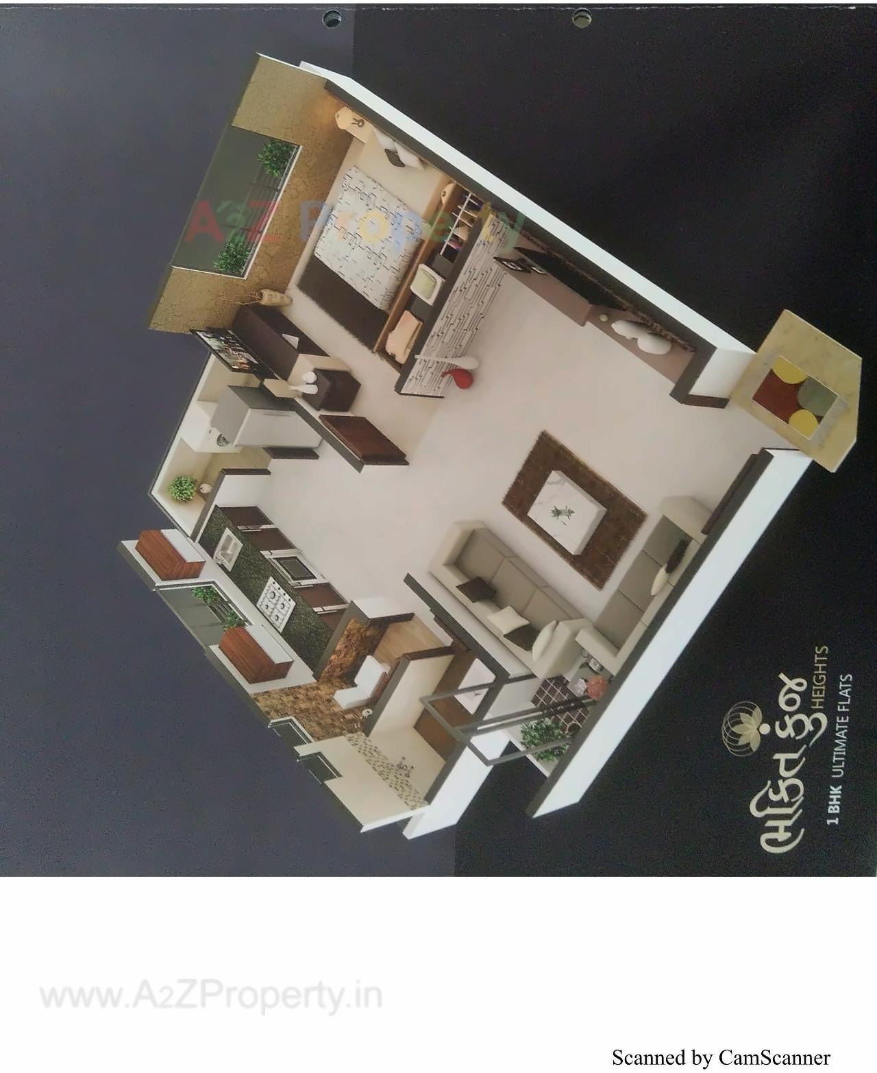 Layout of real estate project Bhaktikunj Heights located at Nikol, Ahmedabad, Gujarat