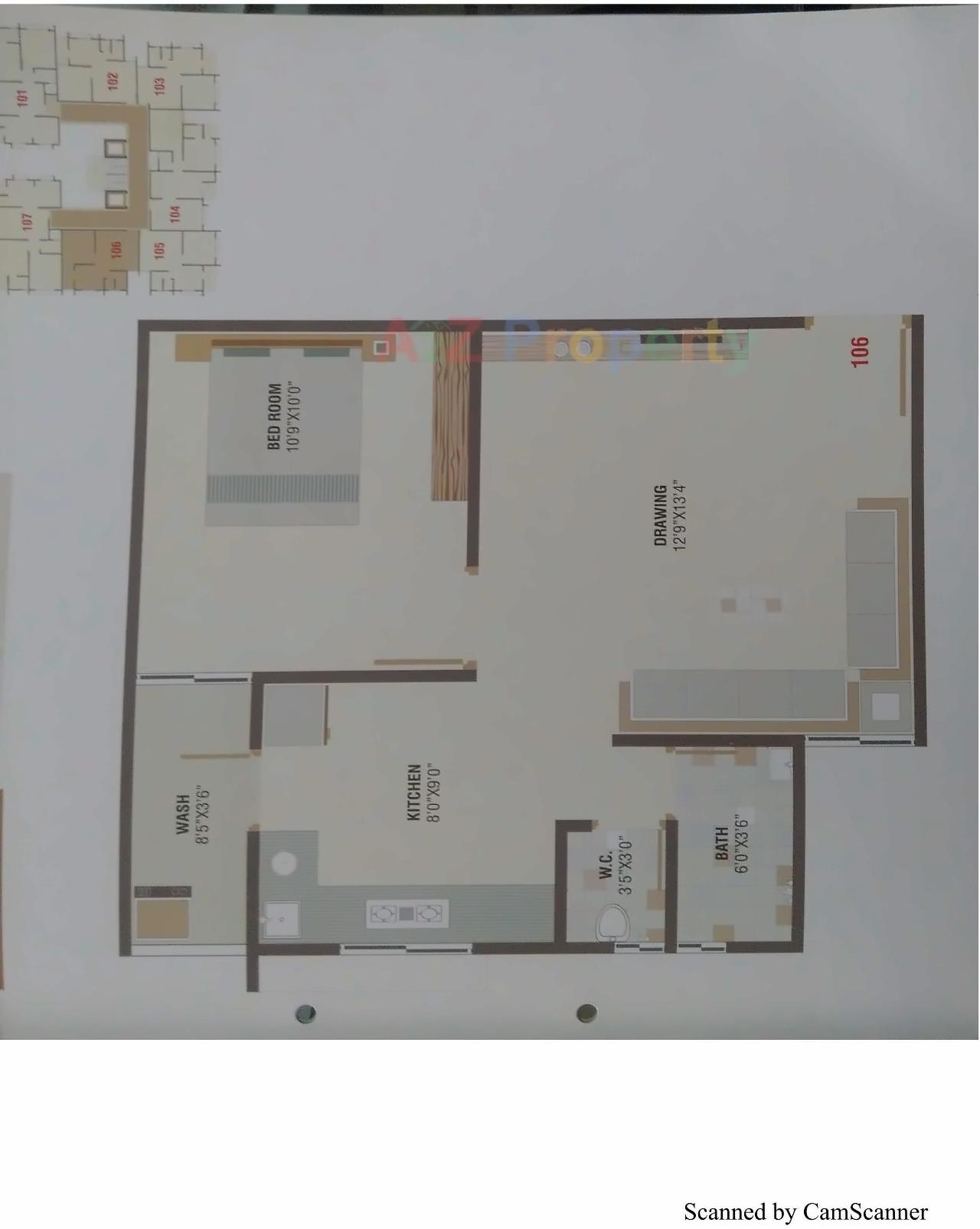 Layout of real estate project Bhaktikunj Heights located at Nikol, Ahmedabad, Gujarat