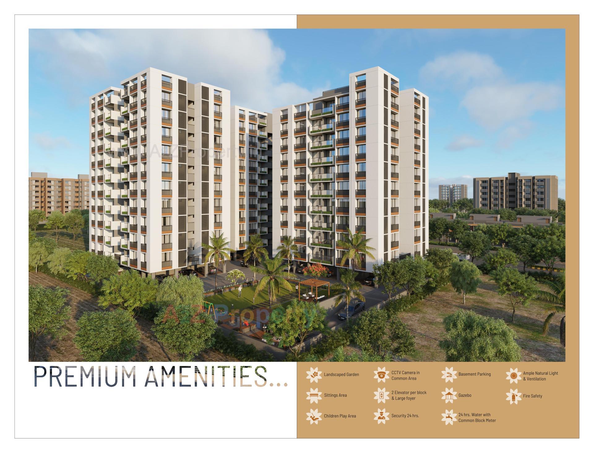 3D Elevation of real estate project Bhaktikunj Heritage located at Nikol, Ahmedabad, Gujarat