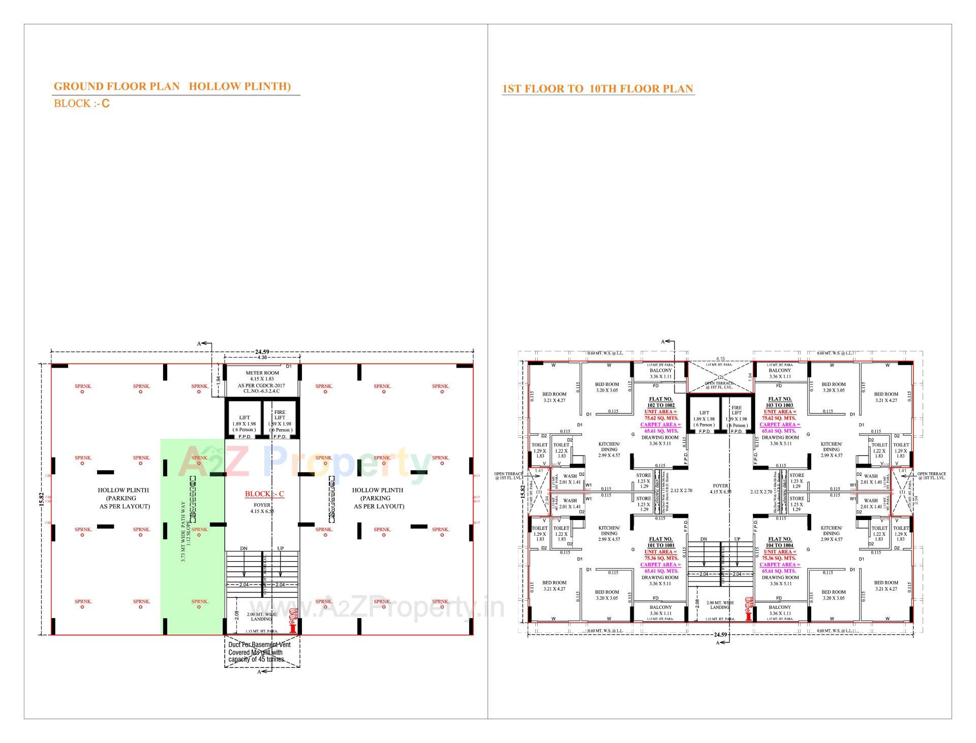 Layout of real estate project Bhaktikunj Heritage located at Nikol, Ahmedabad, Gujarat