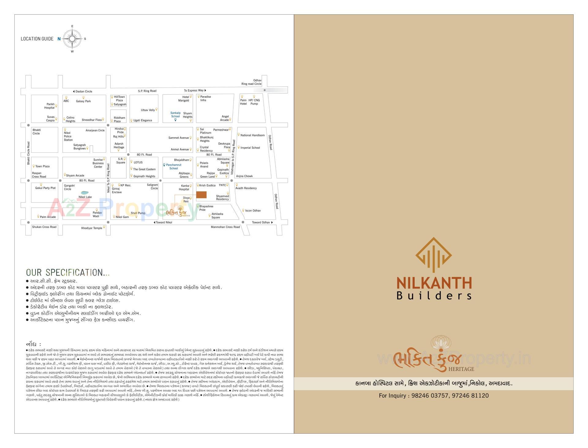  of real estate project Bhaktikunj Heritage located at Nikol, Ahmedabad, Gujarat
