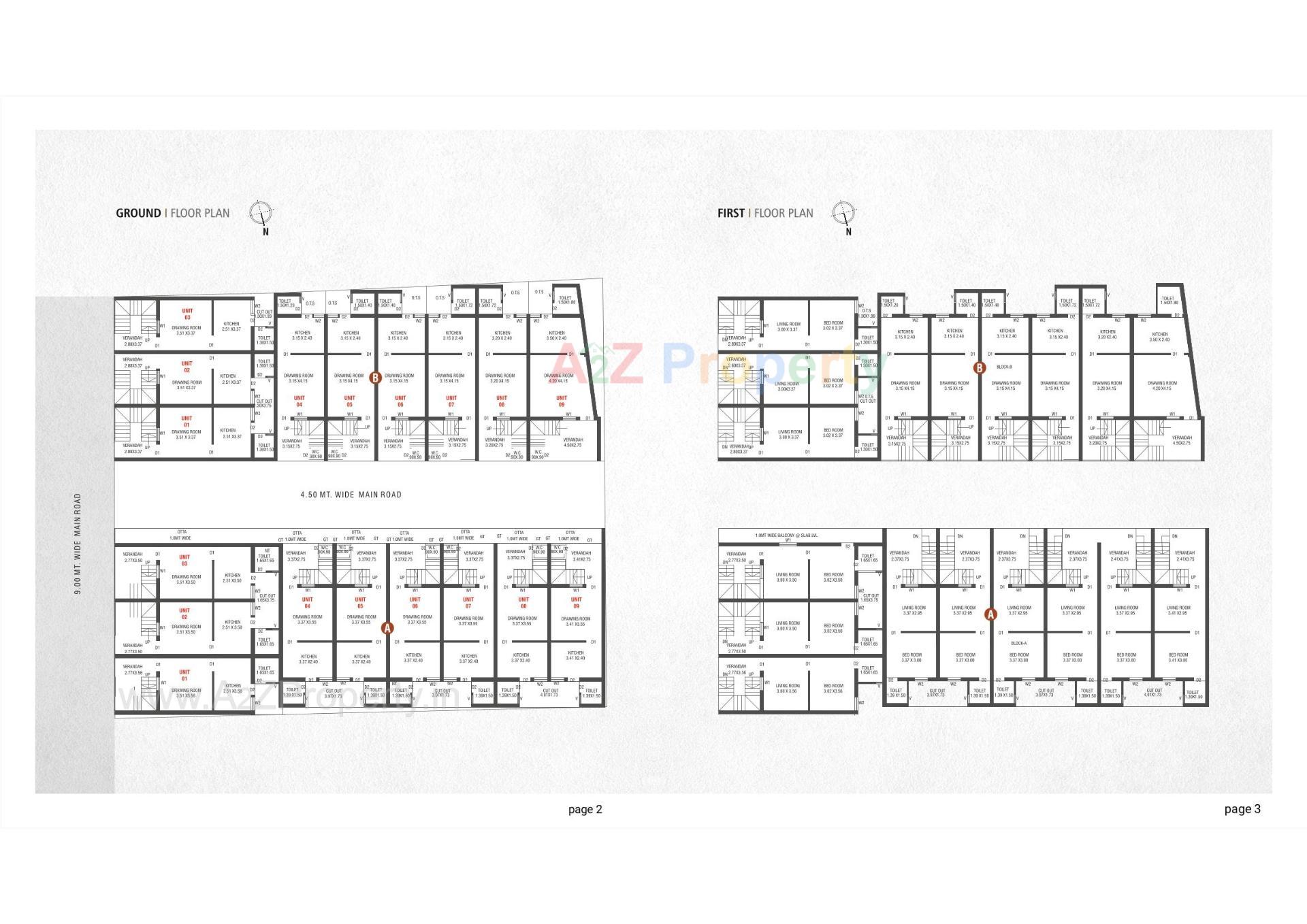 Layout of real estate project Bhavani Homes located at Fatehwadi, Ahmedabad, Gujarat