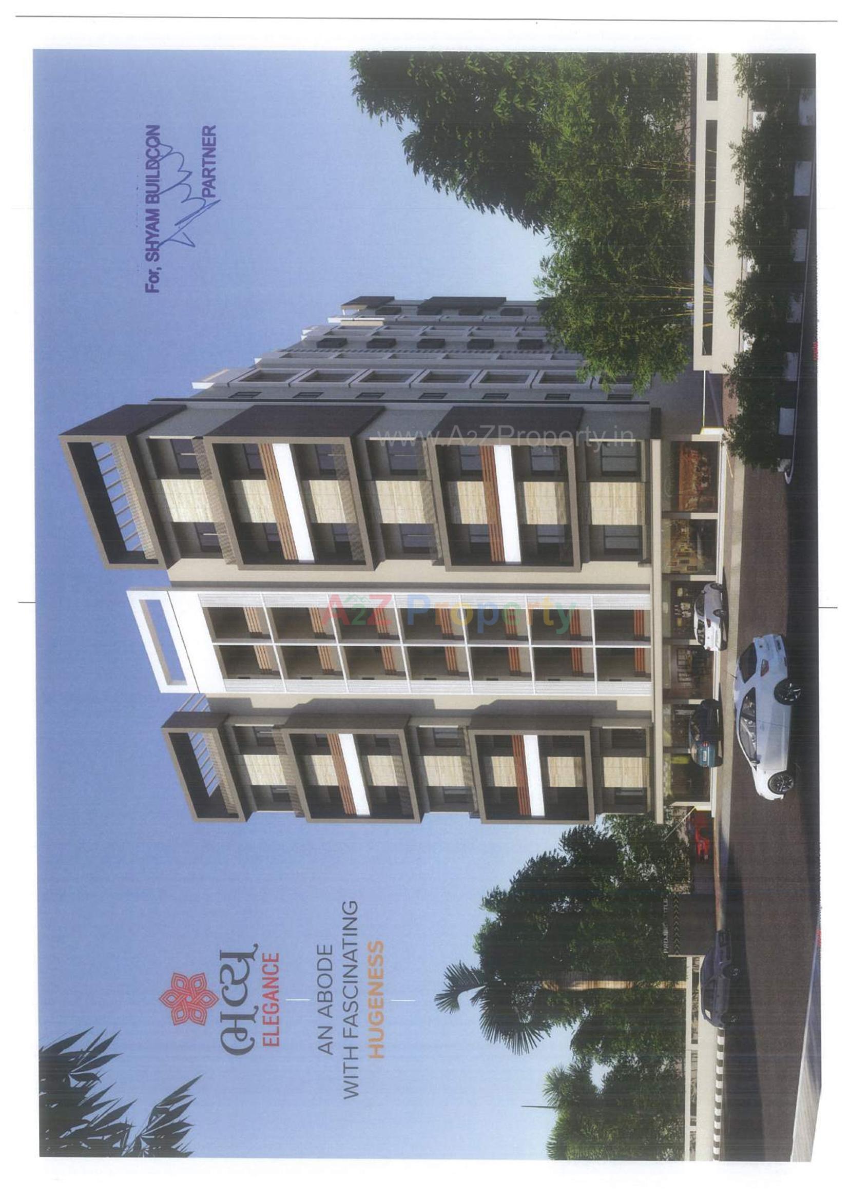 3D Elevation of real estate project Bhavya Elegance located at Vadaj, Ahmedabad, Gujarat