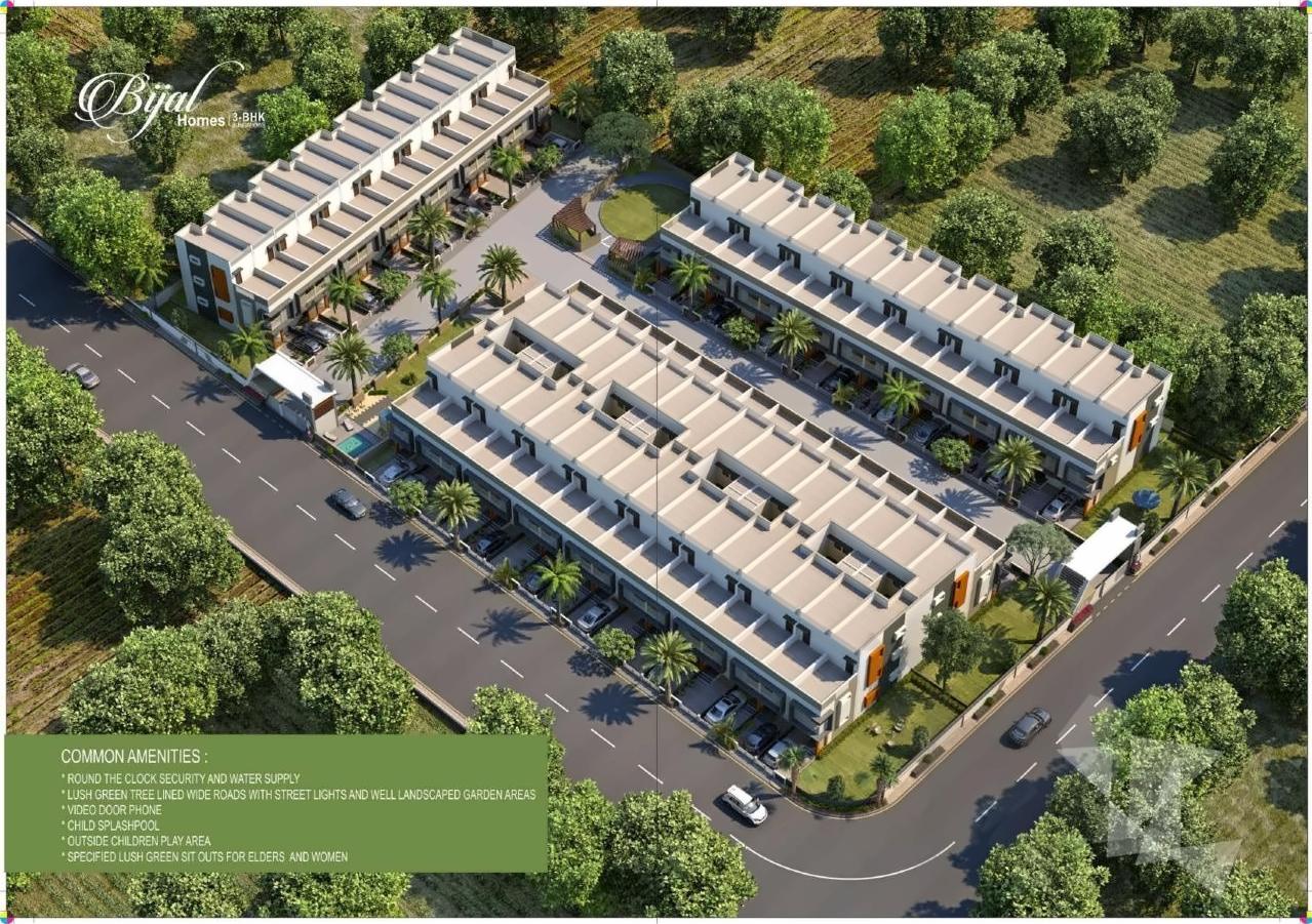 3D Elevation of real estate project Bijal Homes located at Vatva, Ahmedabad, Gujarat
