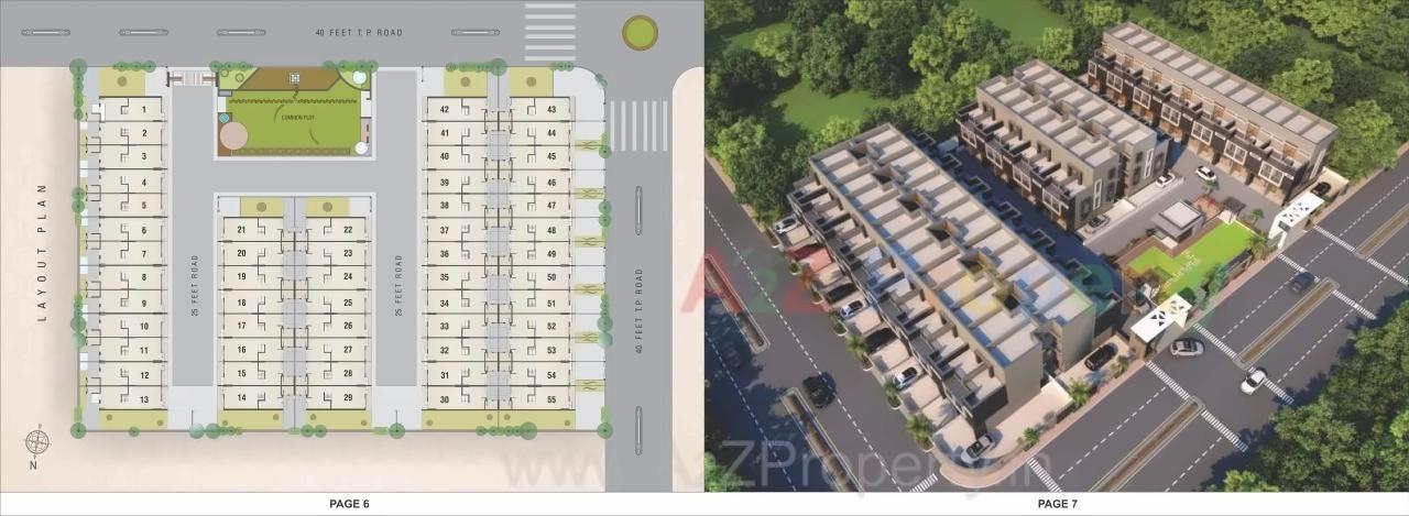 Layout of real estate project Bileshwar Residency located at Bareja, Ahmedabad, Gujarat