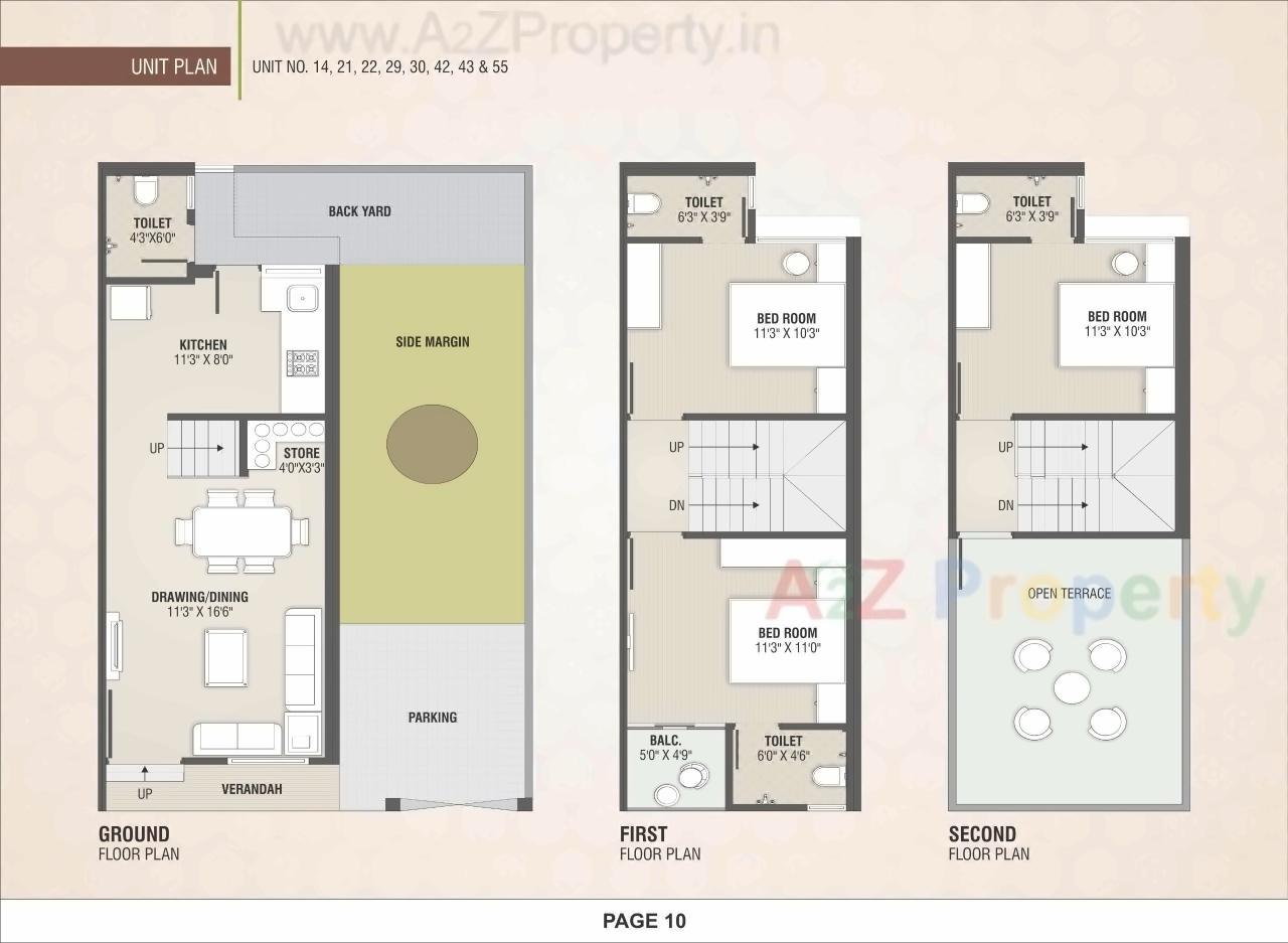 Layout of real estate project Bileshwar Residency located at Bareja, Ahmedabad, Gujarat