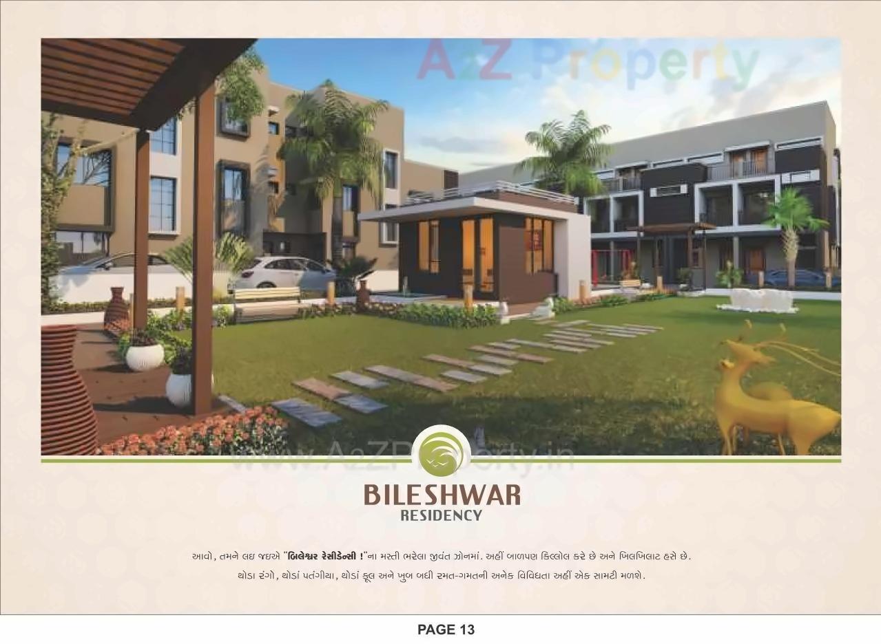 3D Elevation of real estate project Bileshwar Residency located at Bareja, Ahmedabad, Gujarat