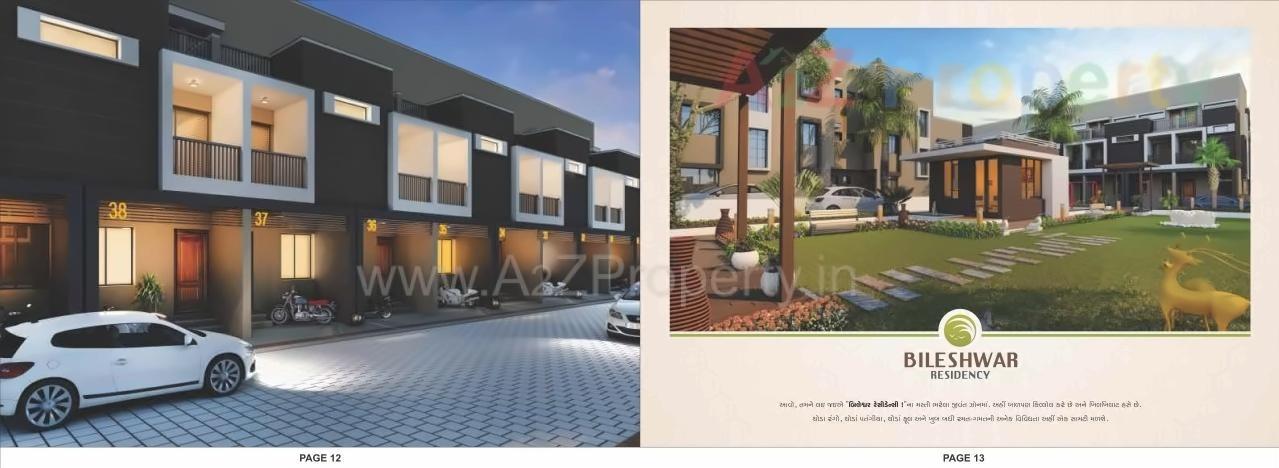 3D Elevation of real estate project Bileshwar Residency located at Bareja, Ahmedabad, Gujarat