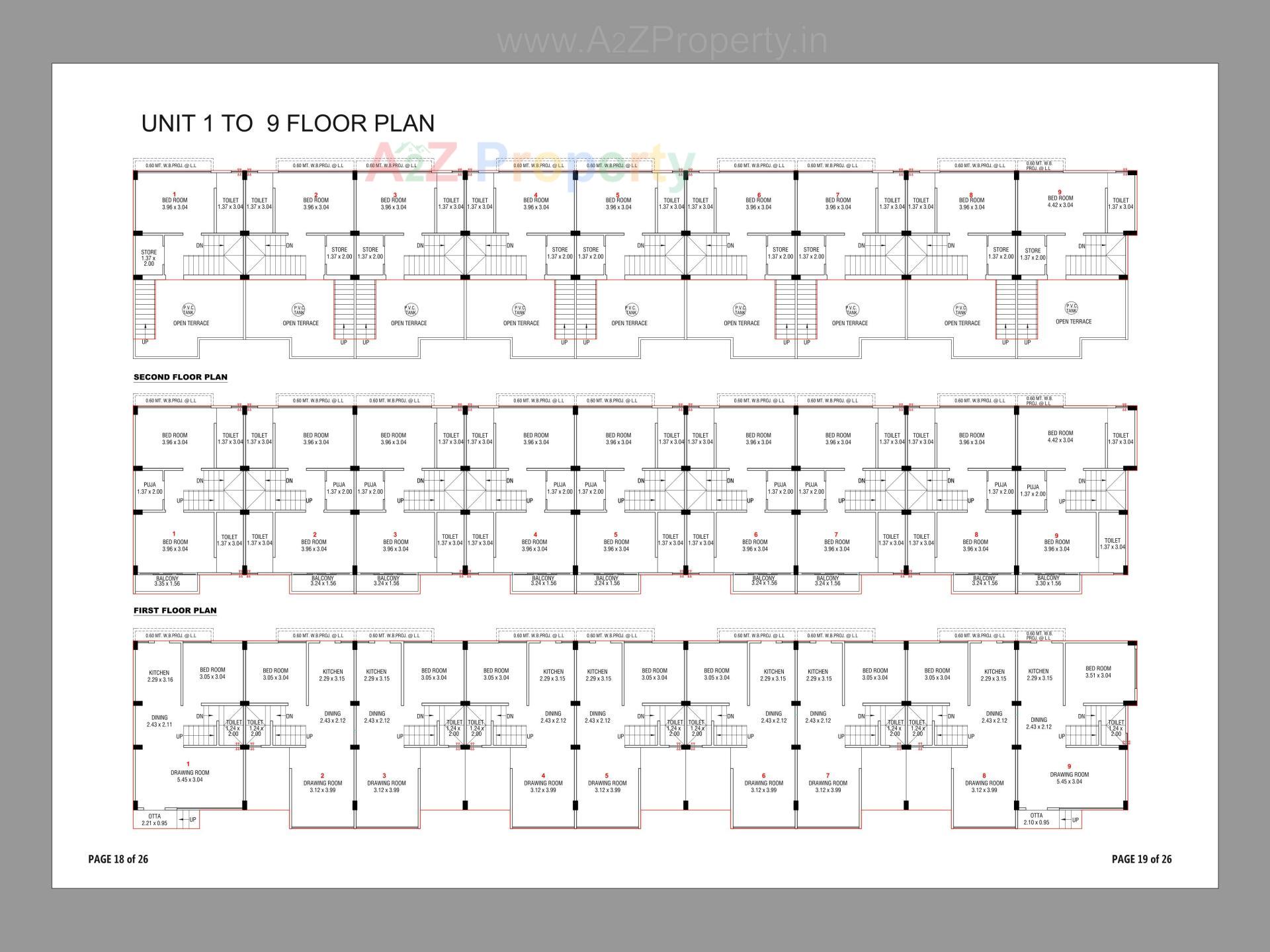 Layout of real estate project Bileshwar Villa   Heights located at Bareja, Ahmedabad, Gujarat