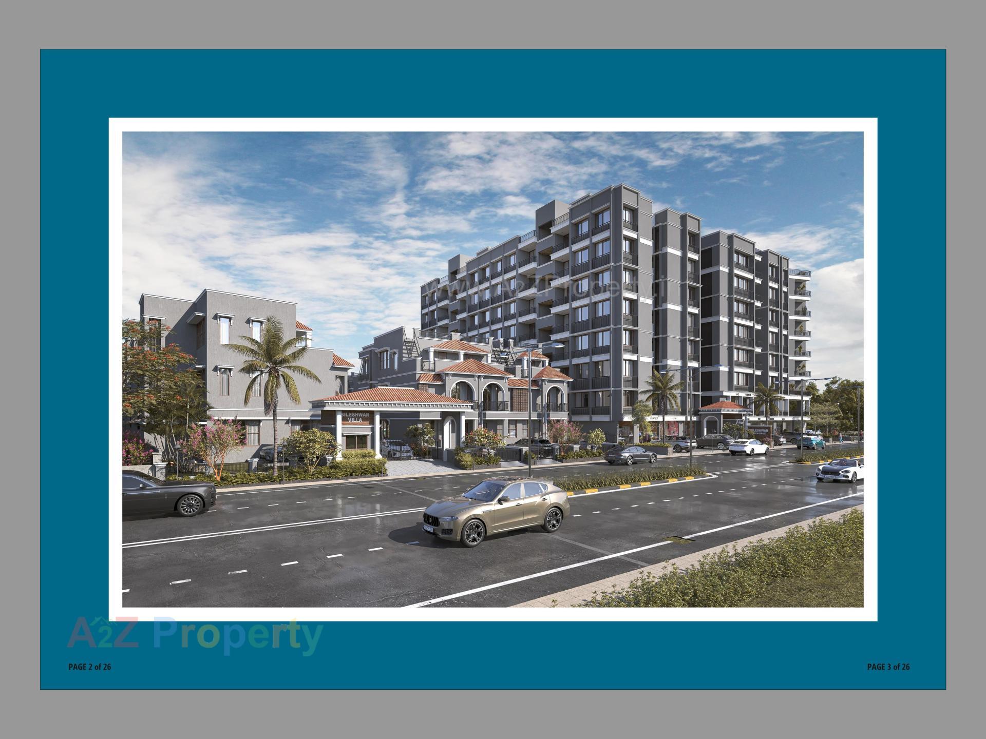 3D Elevation of real estate project Bileshwar Villa   Heights located at Bareja, Ahmedabad, Gujarat