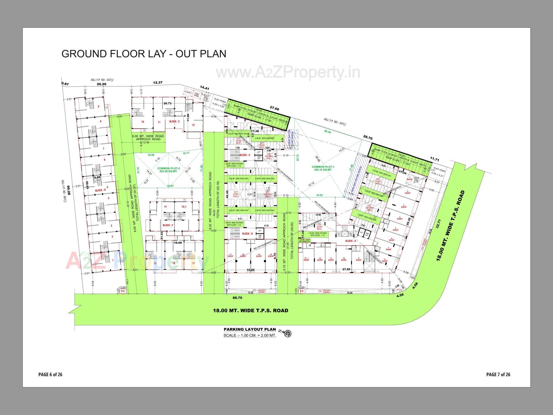 Layout of real estate project Bileshwar Villa   Heights located at Bareja, Ahmedabad, Gujarat
