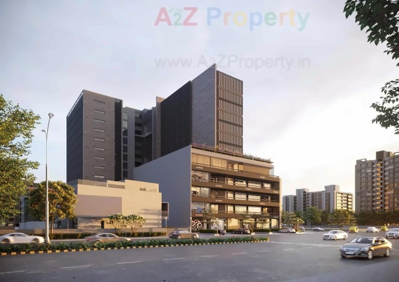 3D Elevation of real estate project Binori B Square located at Bodakdev, Ahmedabad, Gujarat