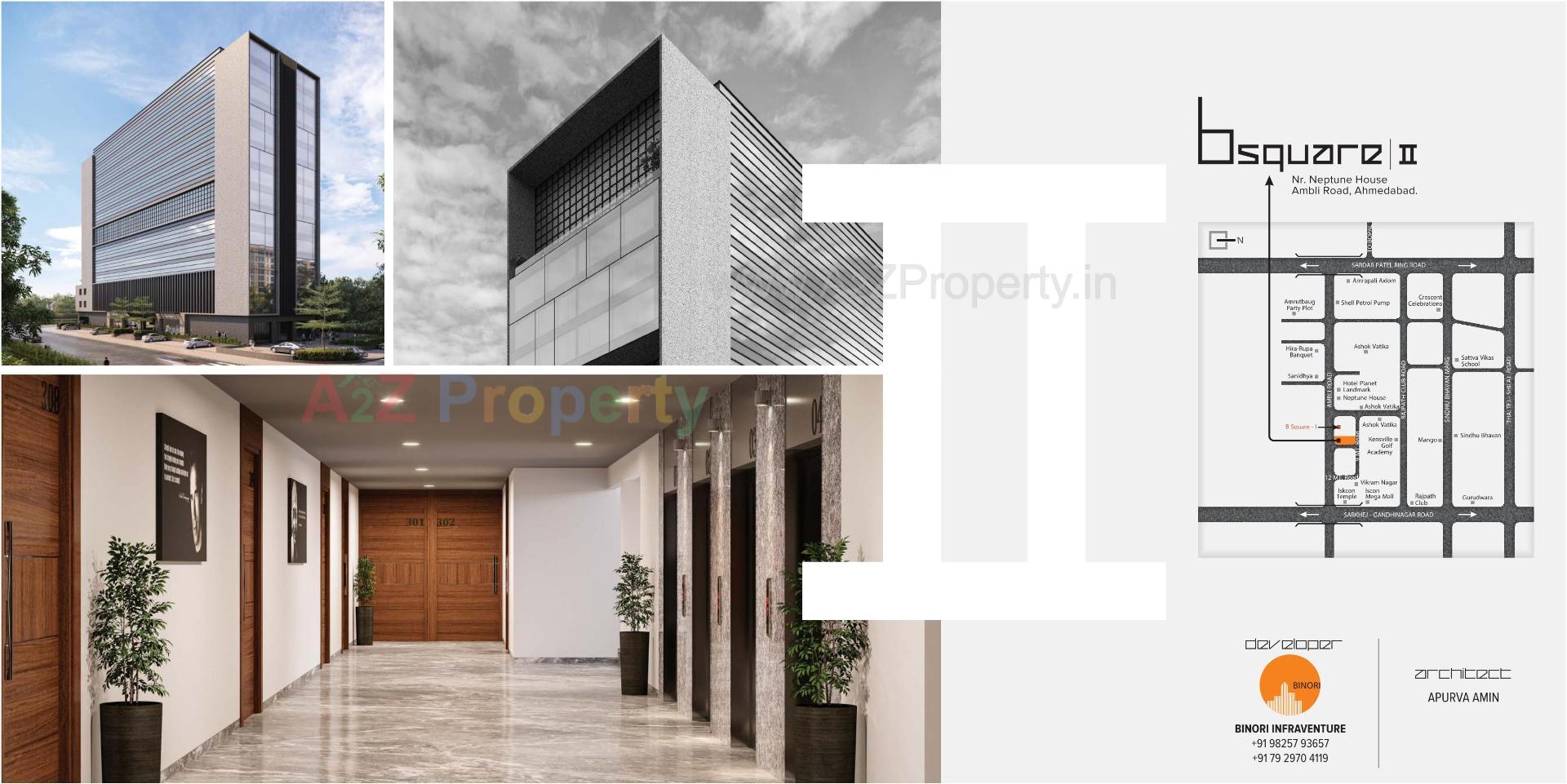 Layout of real estate project Binori Bsquare located at Ambli, Ahmedabad, Gujarat