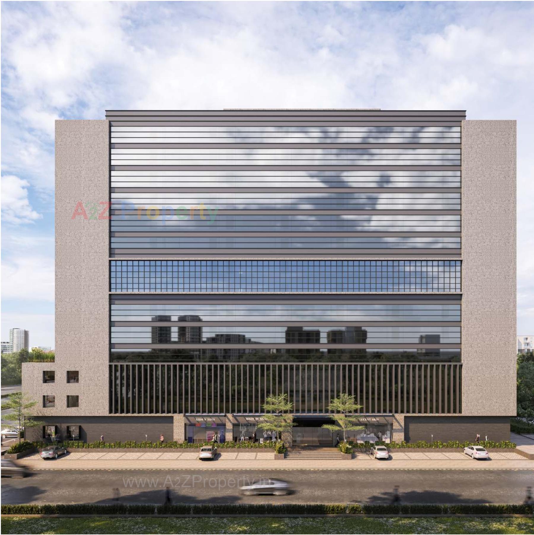 3D Elevation of real estate project Binori Bsquare located at Ambli, Ahmedabad, Gujarat