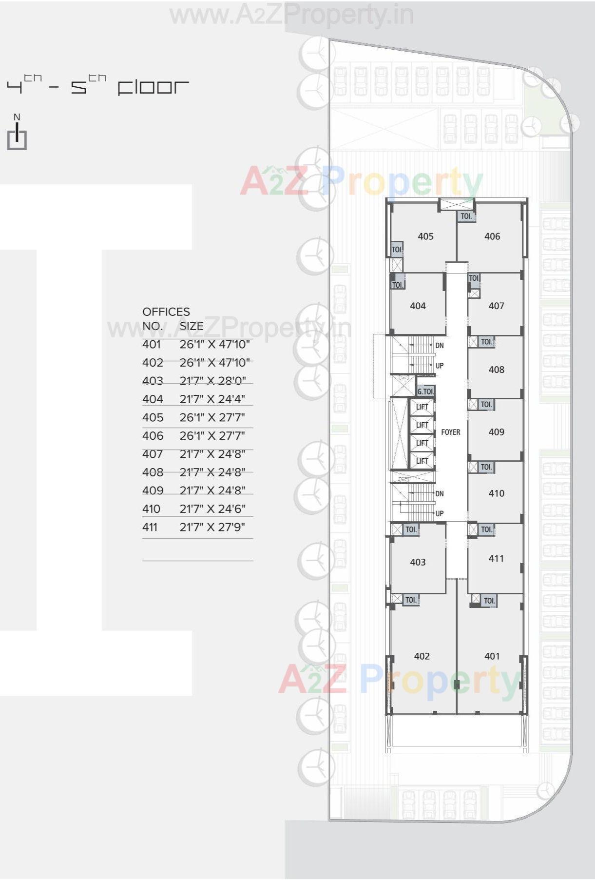 Layout of real estate project Binori Bsquare located at Ambli, Ahmedabad, Gujarat