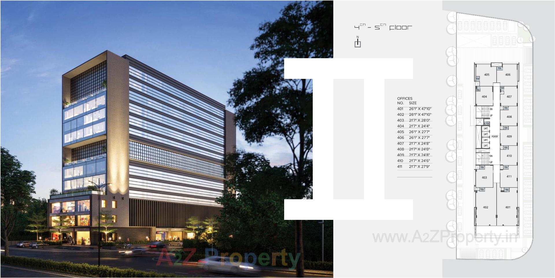 Layout of real estate project Binori Bsquare located at Ambli, Ahmedabad, Gujarat