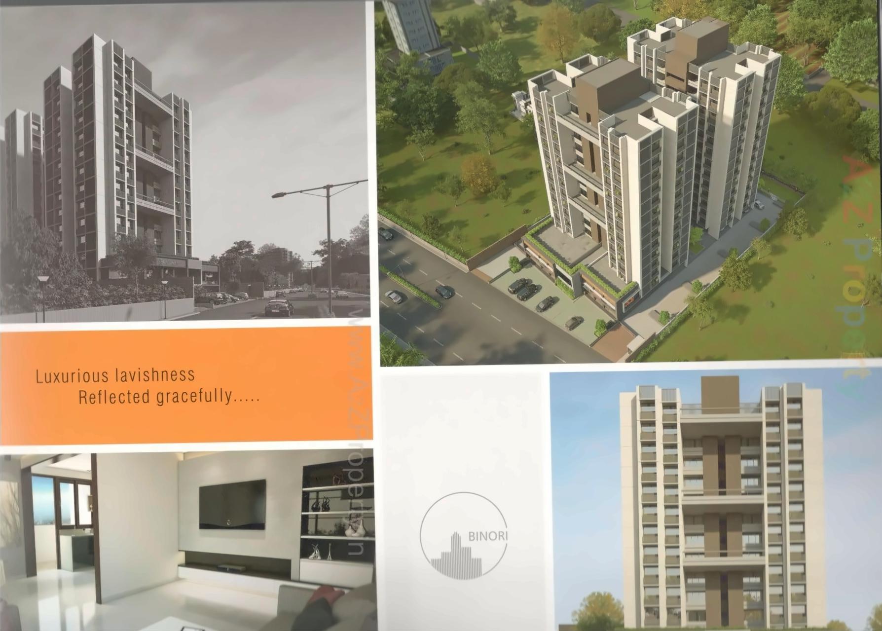 3D Elevation of real estate project Binori Gracia located at Bopal, Ahmedabad, Gujarat