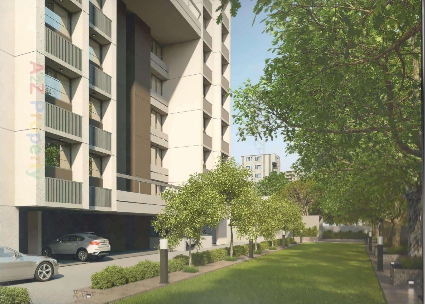 3D Elevation of real estate project Binori Gracia located at Bopal, Ahmedabad, Gujarat