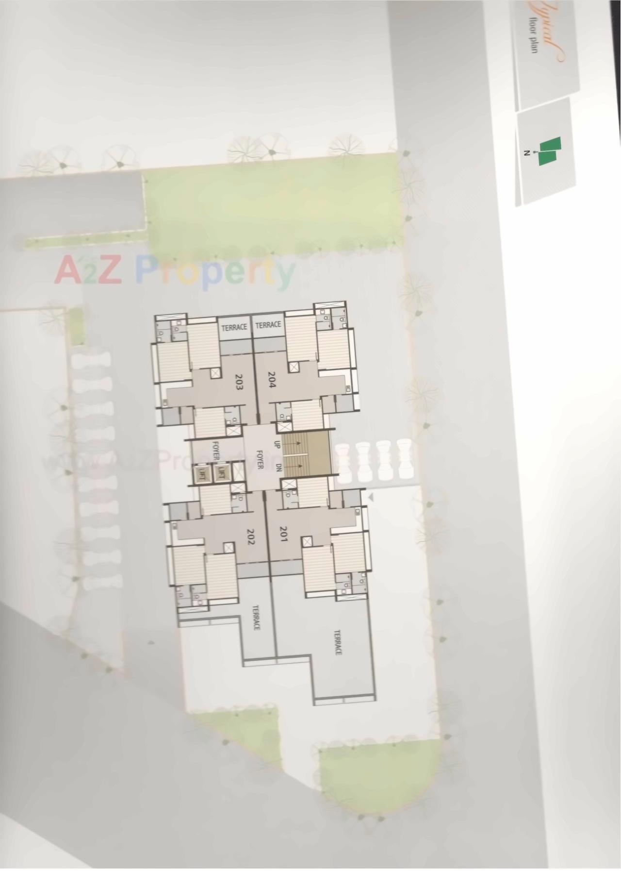 Layout of real estate project Binori Mable located at Vejalpur, Ahmedabad, Gujarat