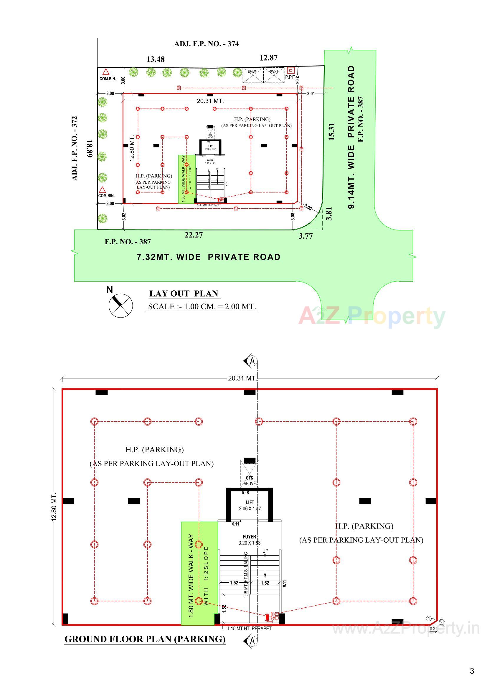 Layout of real estate project Blossom Kalindi located at Ahmedabad, Ahmedabad, Gujarat
