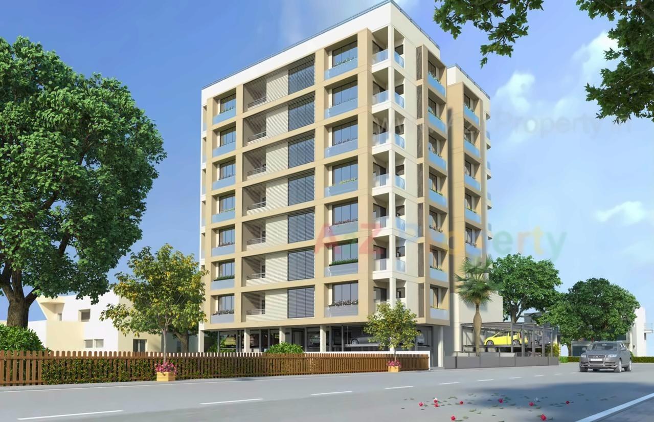 3D Elevation of real estate project Blossom Oasis located at Changispur, Ahmedabad, Gujarat