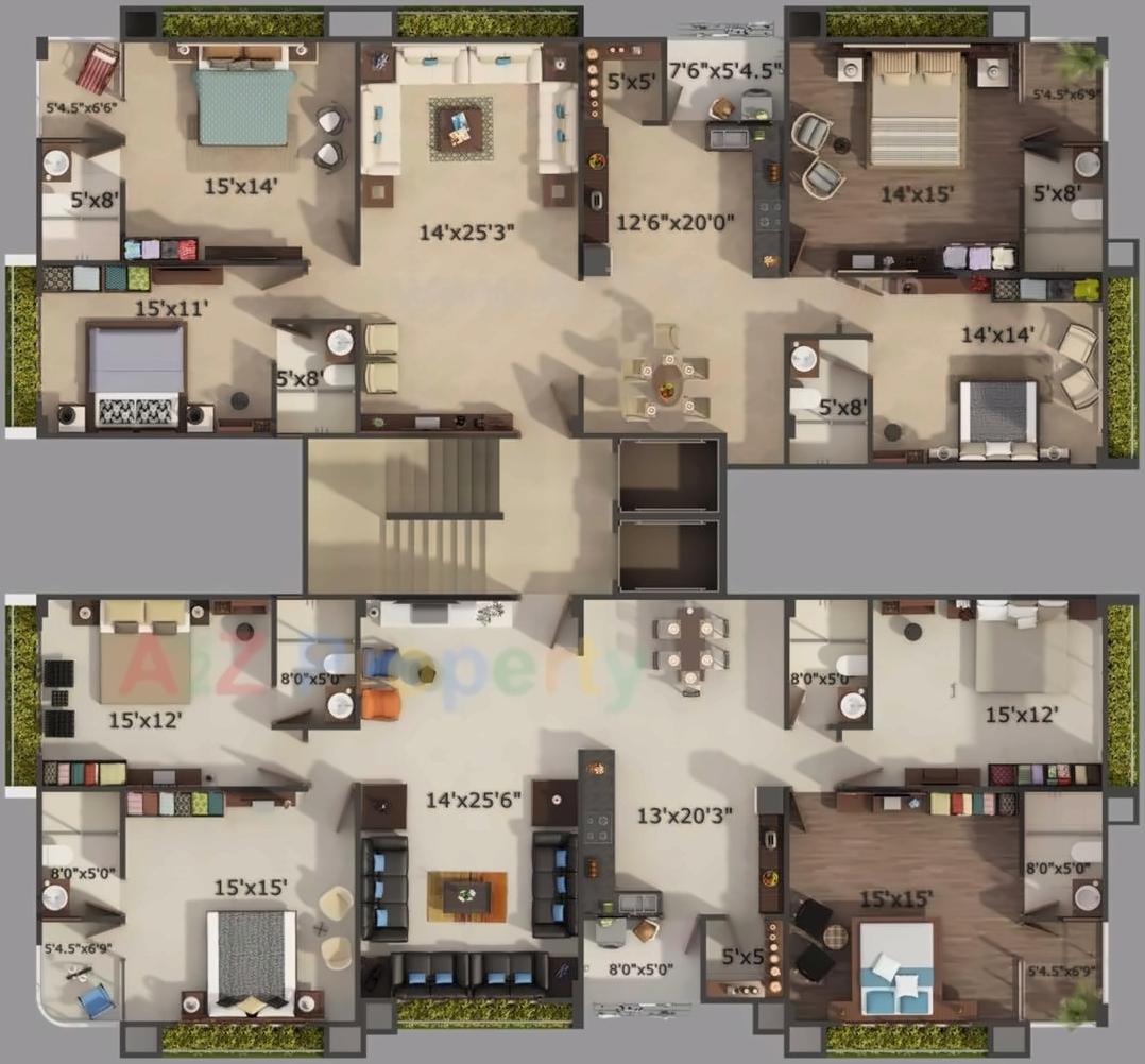Layout of real estate project Blossom Oasis located at Changispur, Ahmedabad, Gujarat