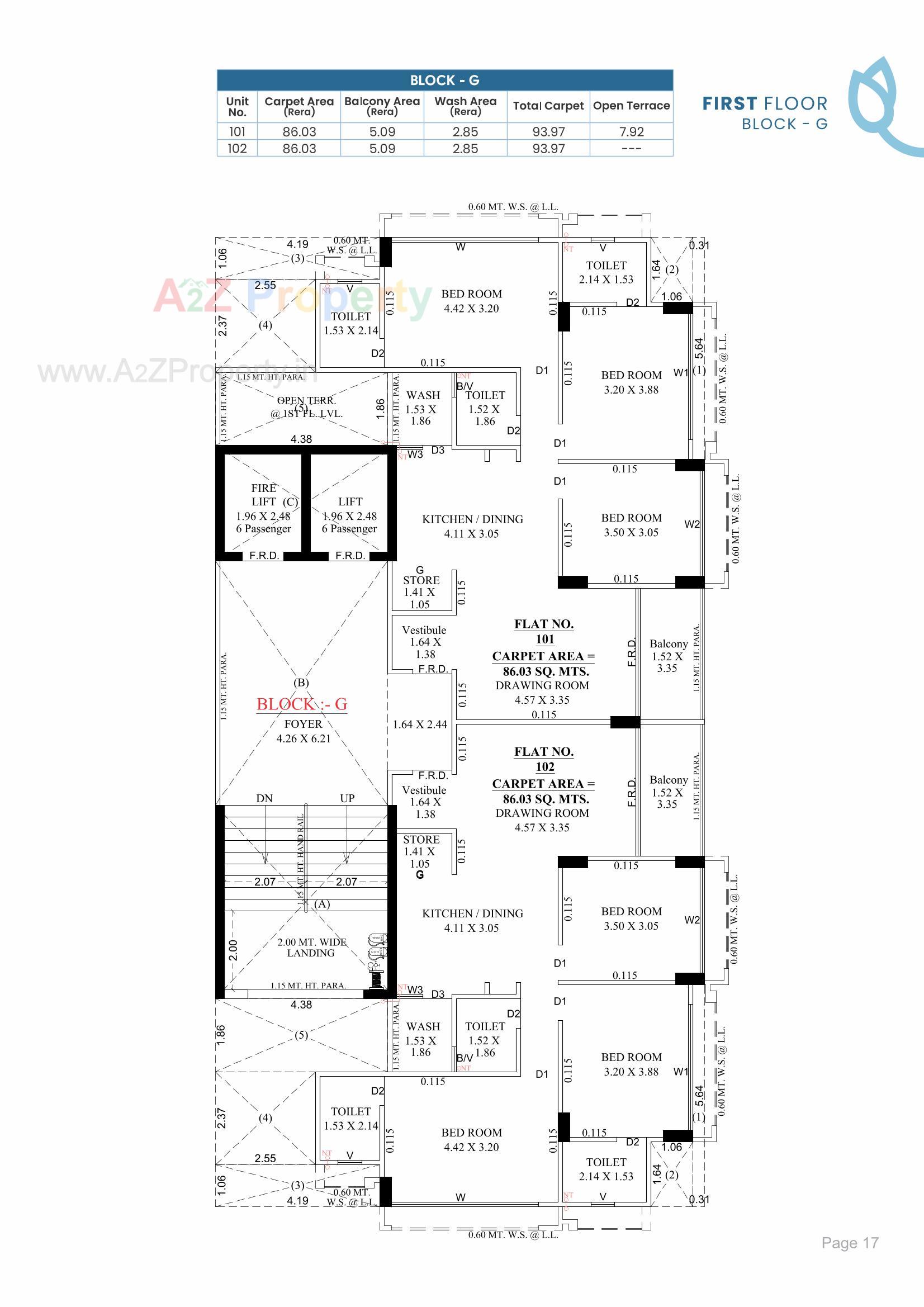 Layout of real estate project Blue Bell located at Jagatpur, Ahmedabad, Gujarat