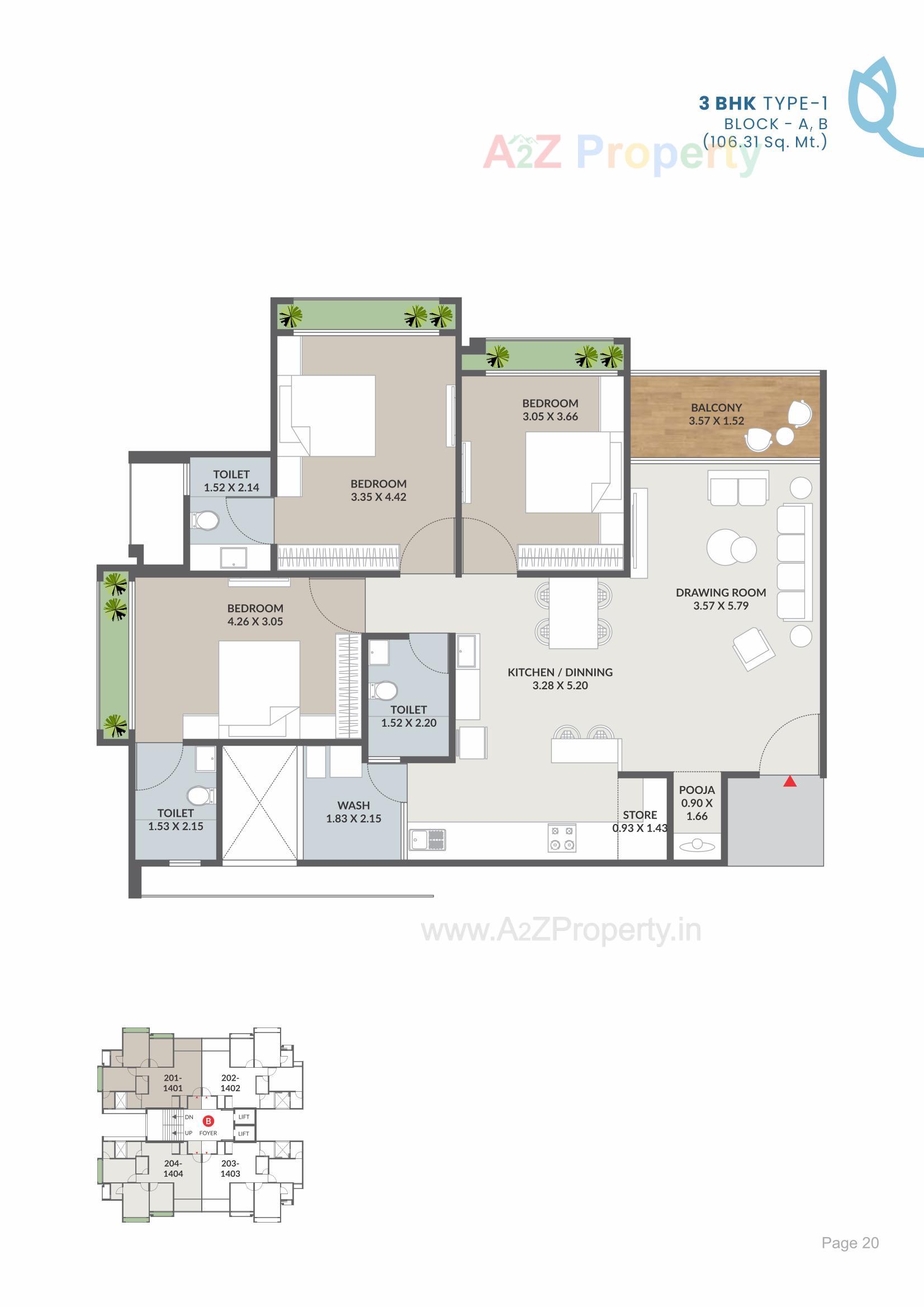 Layout of real estate project Blue Bell located at Jagatpur, Ahmedabad, Gujarat