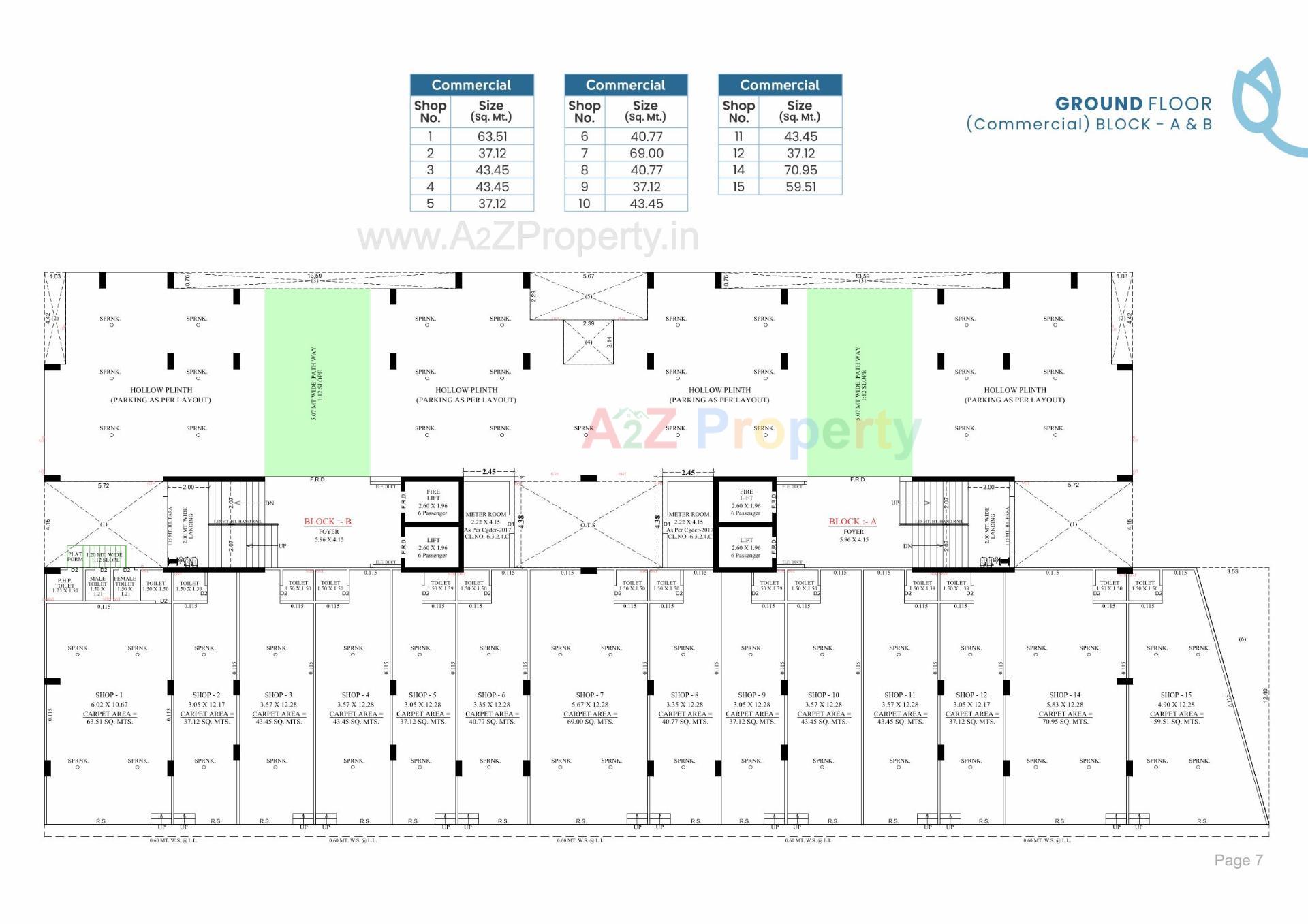 Layout of real estate project Blue Bell located at Jagatpur, Ahmedabad, Gujarat