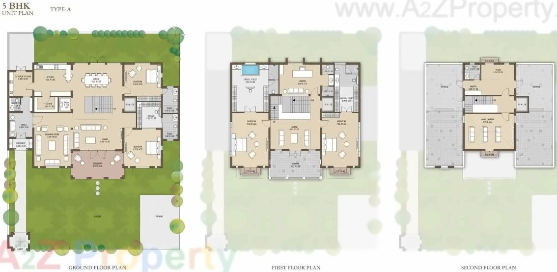 Layout of real estate project Blue Lotus Villas located at Shilaj, Ahmedabad, Gujarat