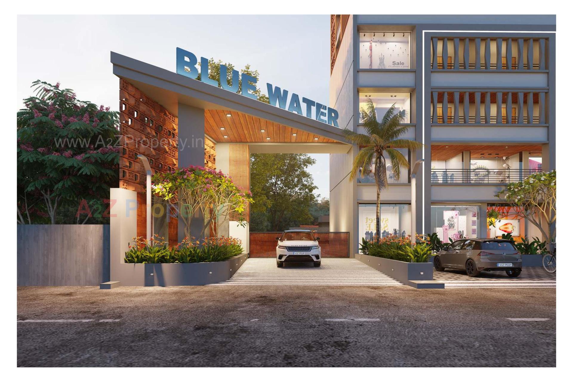 3D Elevation of real estate project Blue Water located at Makarba, Ahmedabad, Gujarat