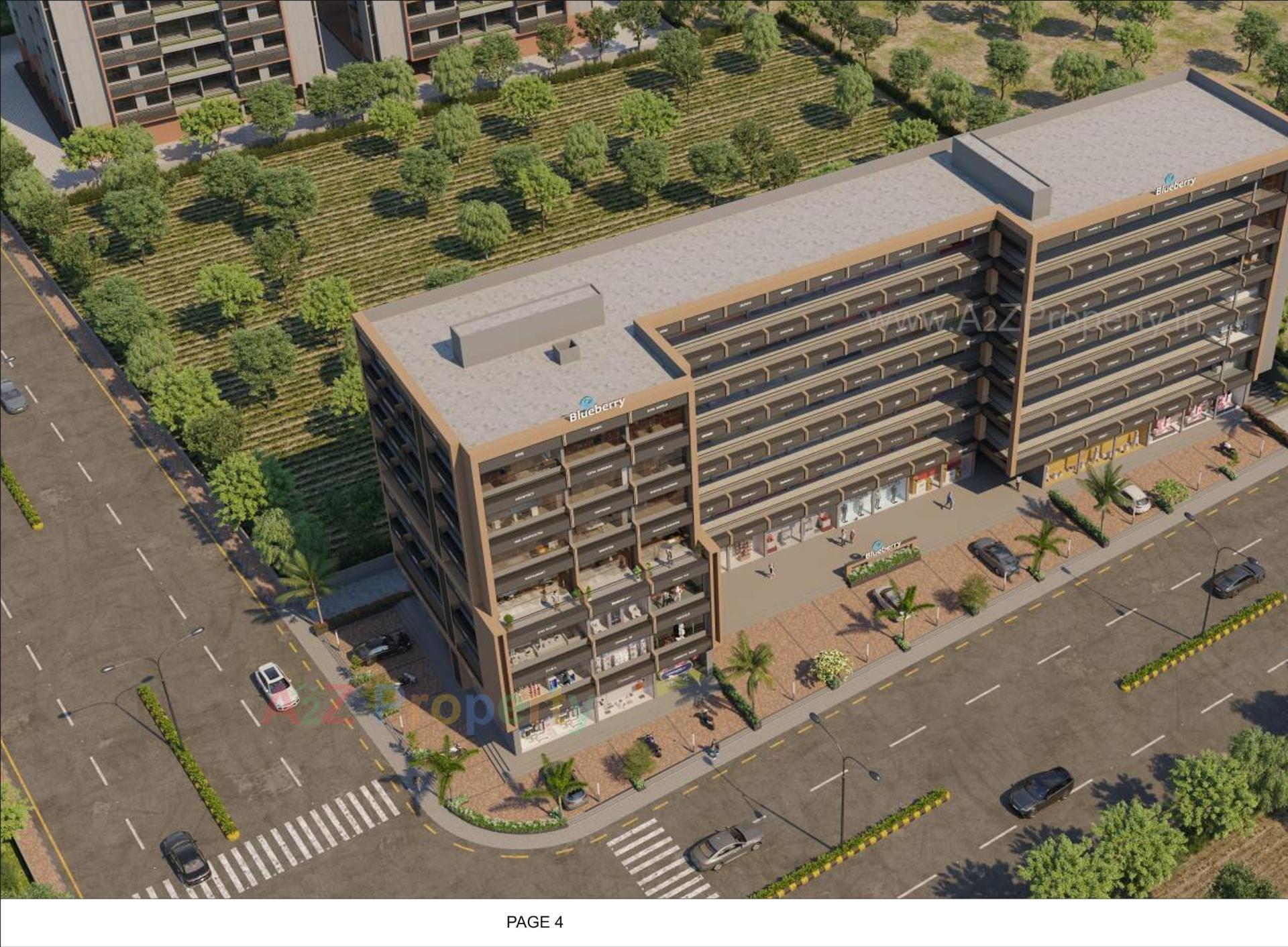 3D Elevation of real estate project Blueberry located at Nikol, Ahmedabad, Gujarat