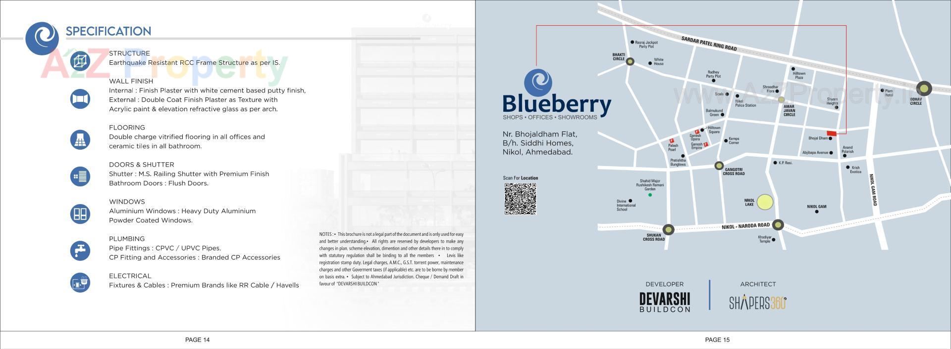  of real estate project Blueberry located at Nikol, Ahmedabad, Gujarat