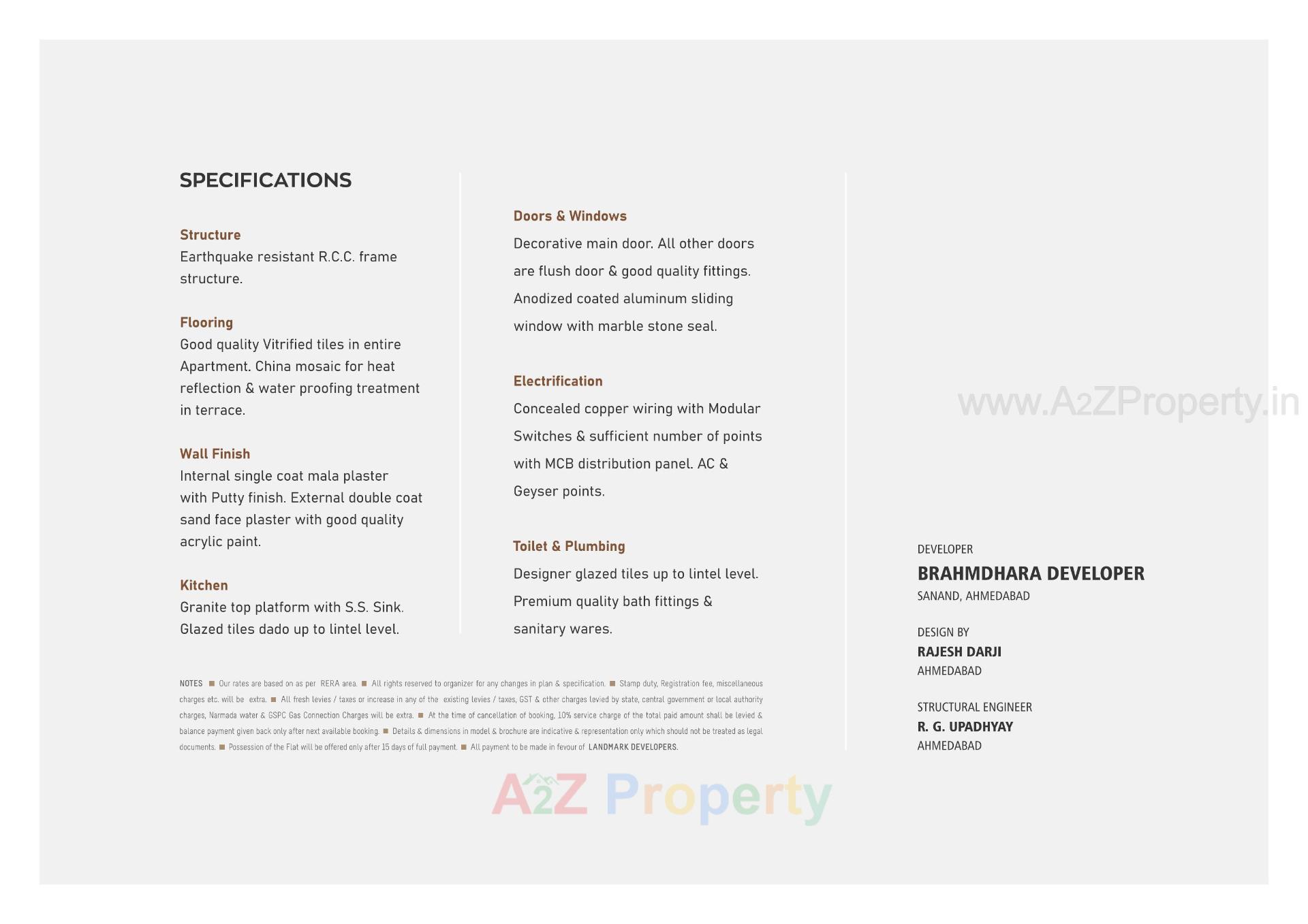  of real estate project Brahmdhara Residency located at Sanand, Ahmedabad, Gujarat