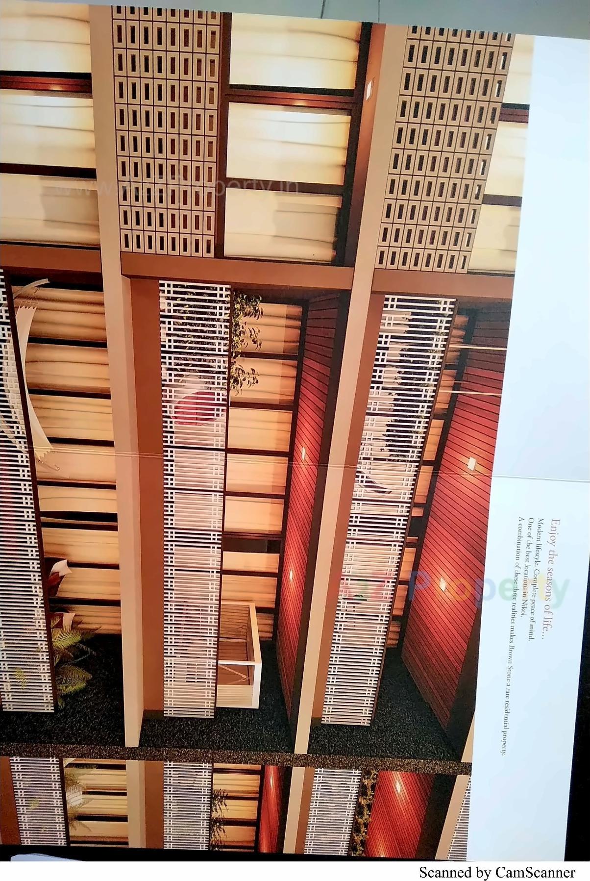 3D Elevation of real estate project Brown Stone located at Nikol, Ahmedabad, Gujarat