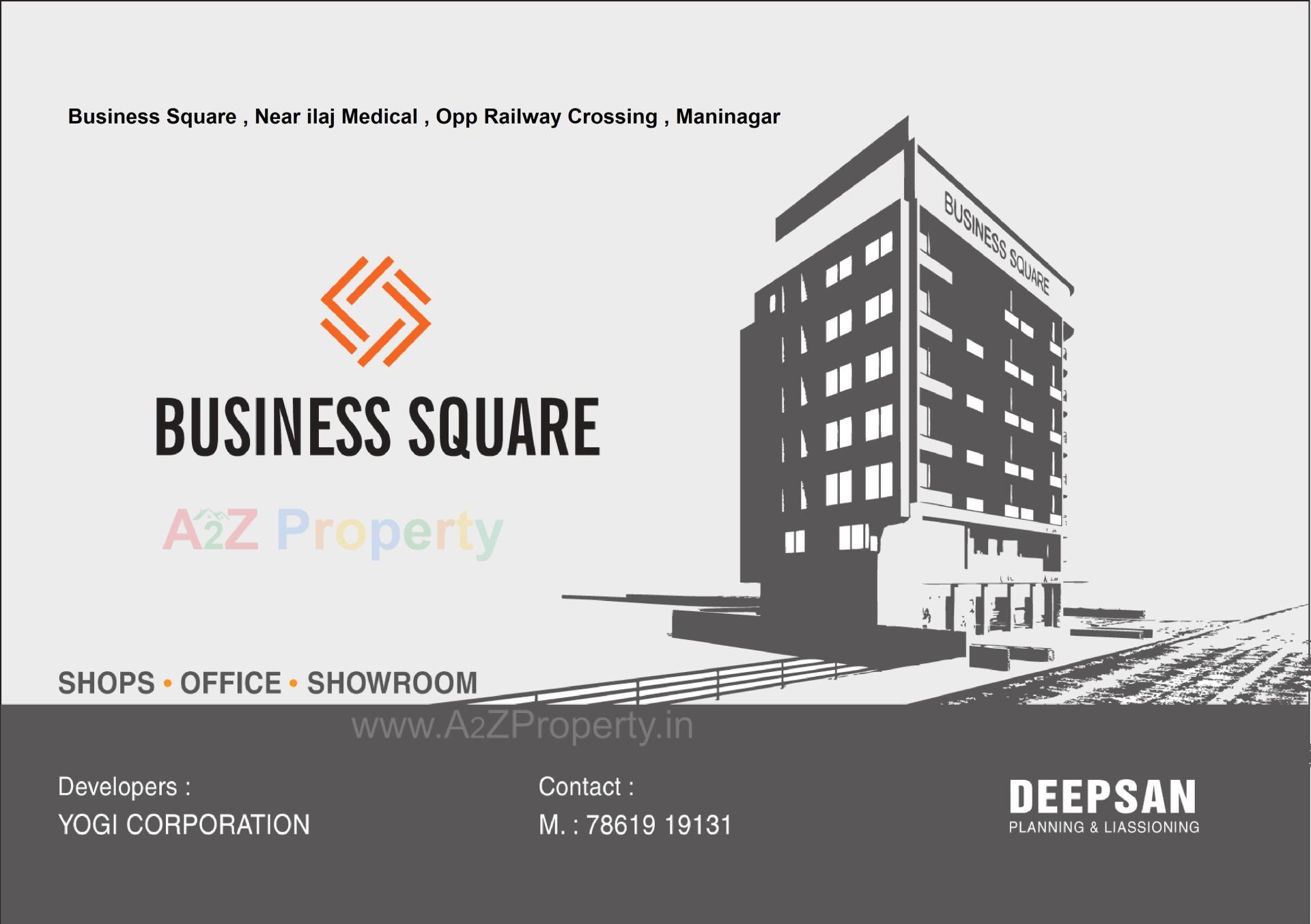 3D Elevation of real estate project Business Square located at Khokhara, Ahmedabad, Gujarat