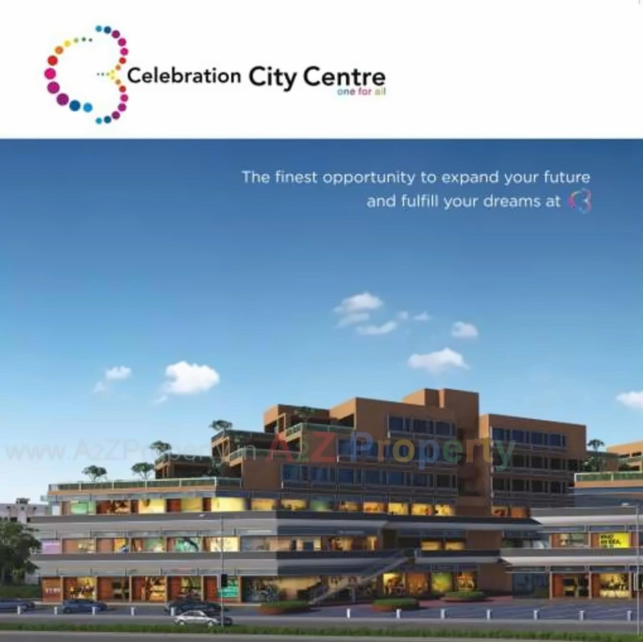 3D Elevation of real estate project C3 Celebration City Center located at Bopal, Ahmedabad, Gujarat