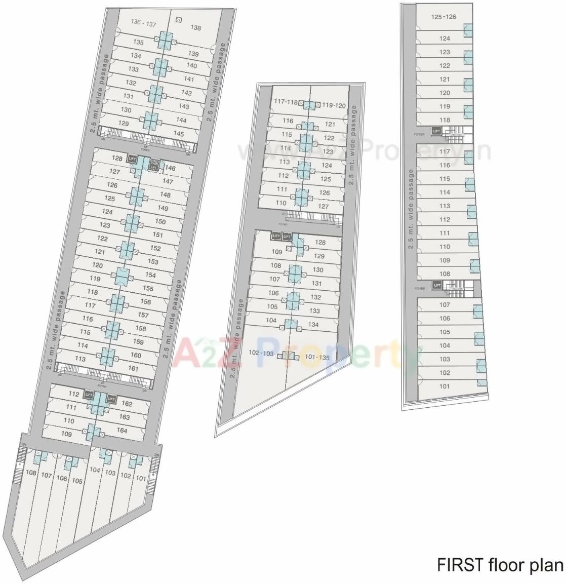 Layout of real estate project C3 Celebration City Center located at Bopal, Ahmedabad, Gujarat