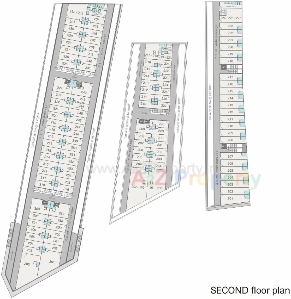 Layout of real estate project C3 Celebration City Center located at Bopal, Ahmedabad, Gujarat