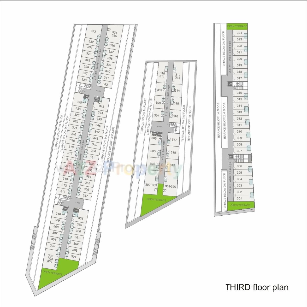 Layout of real estate project C3 Celebration City Center located at Bopal, Ahmedabad, Gujarat