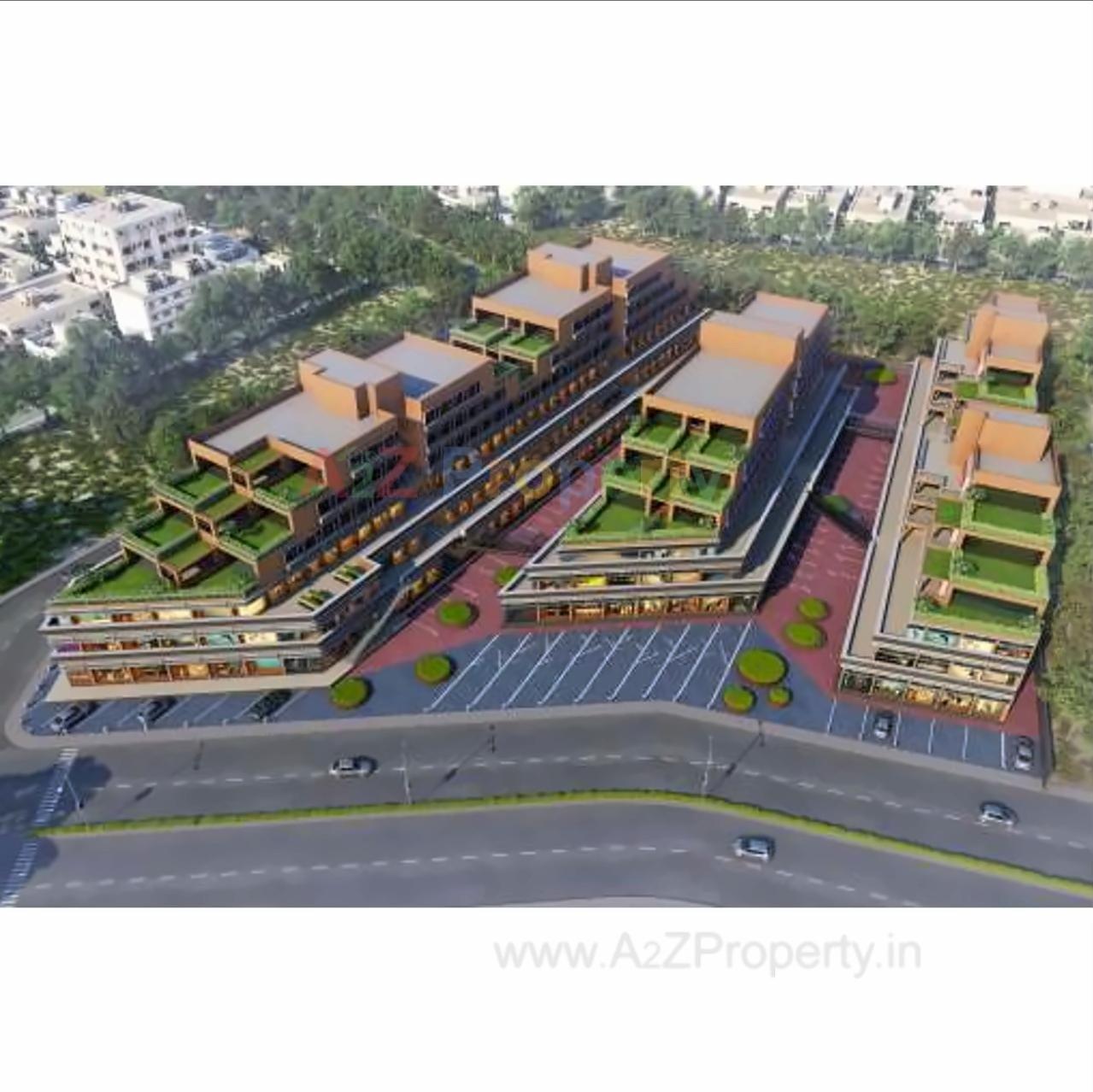 3D Elevation of real estate project C3 Celebration City Center located at Bopal, Ahmedabad, Gujarat